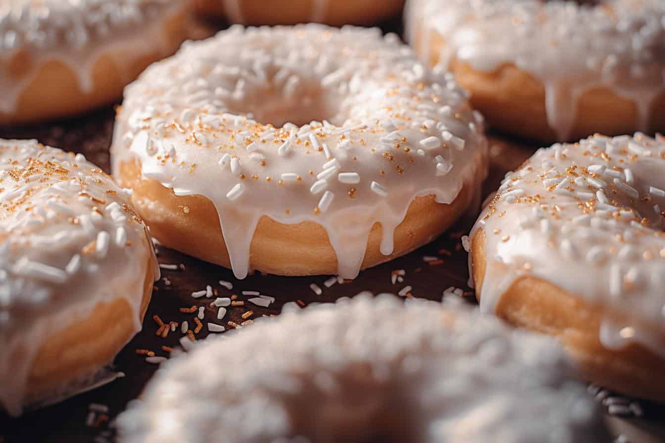 vanilla frosted donuts