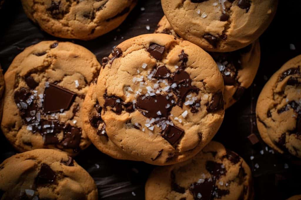 brown butter maple chocolate chip cookies