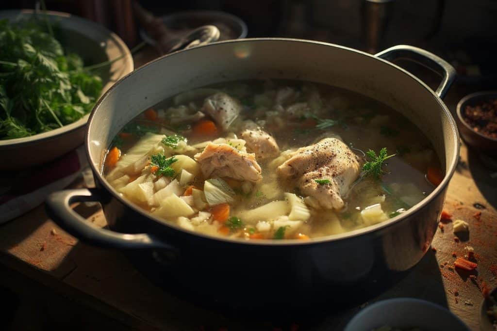 chicken and cabbage soup