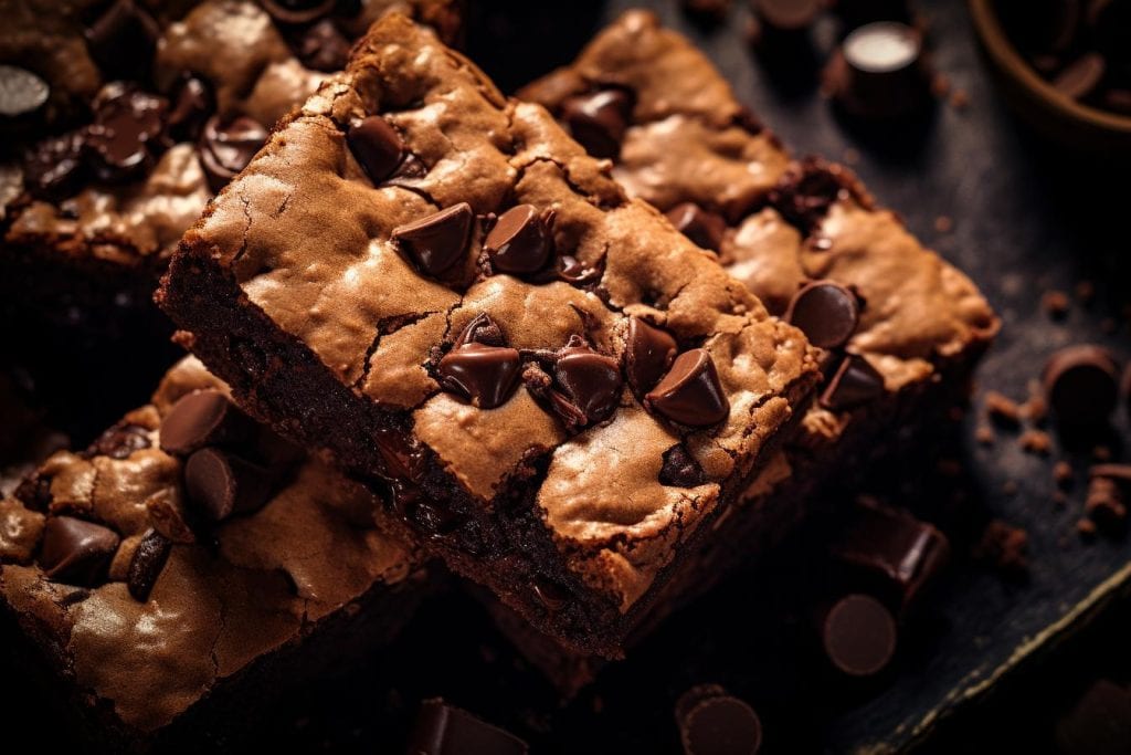 double chocolate chip cookie bars