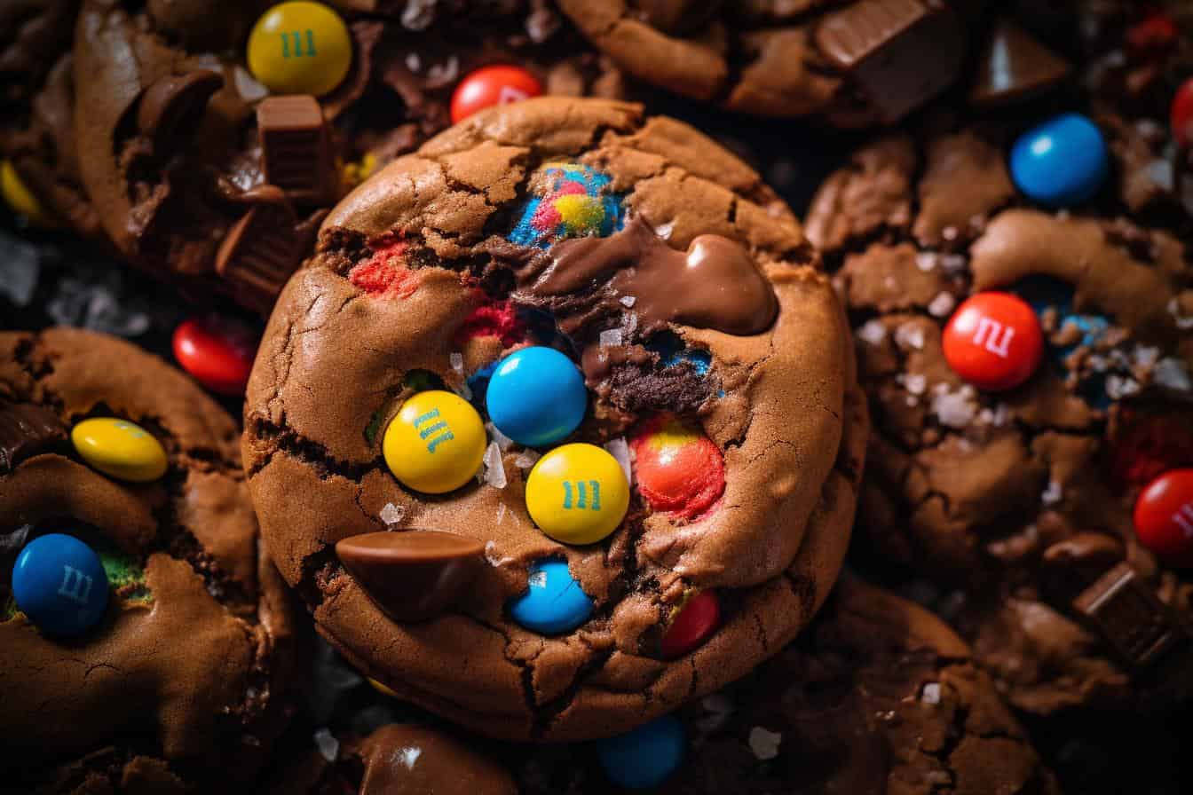 chocolate m and m cookies
