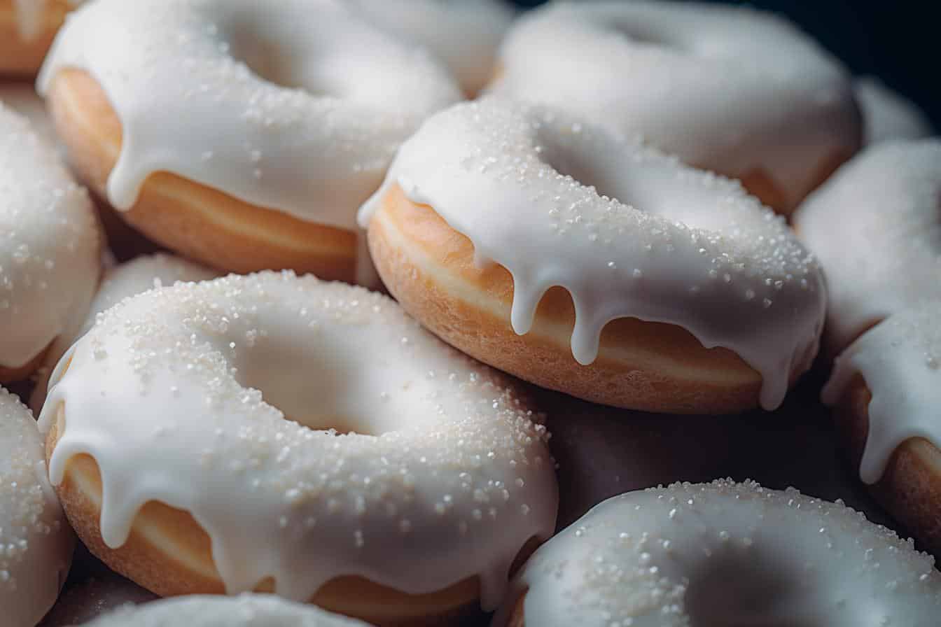 vanilla icing donuts
